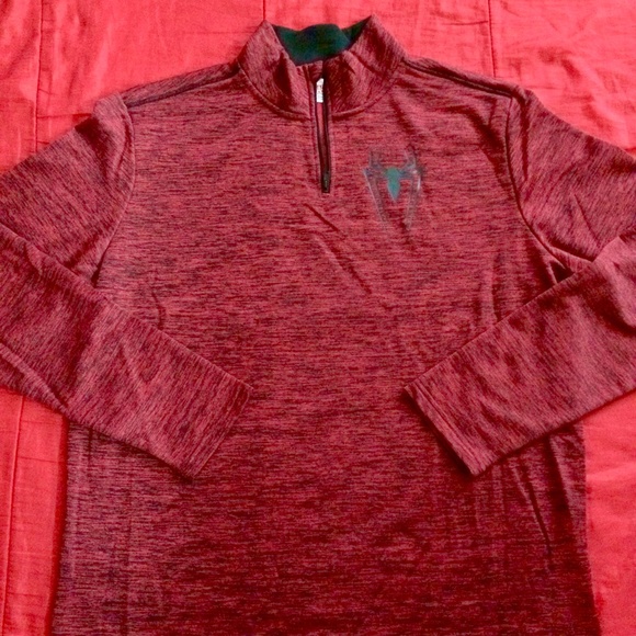 SOLD - SPIDERMAN Long Sleeve Zip Performance Top - Picture 3 of 4